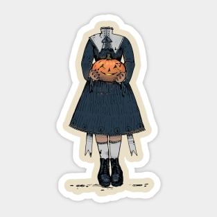 Headless Girl (Color Version) Sticker